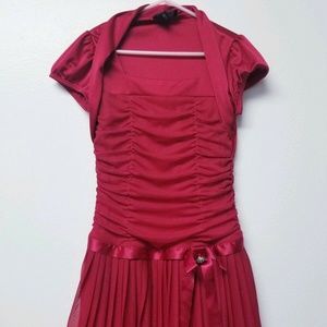 Red Sparkly Holiday Girls Size 10 Dress
